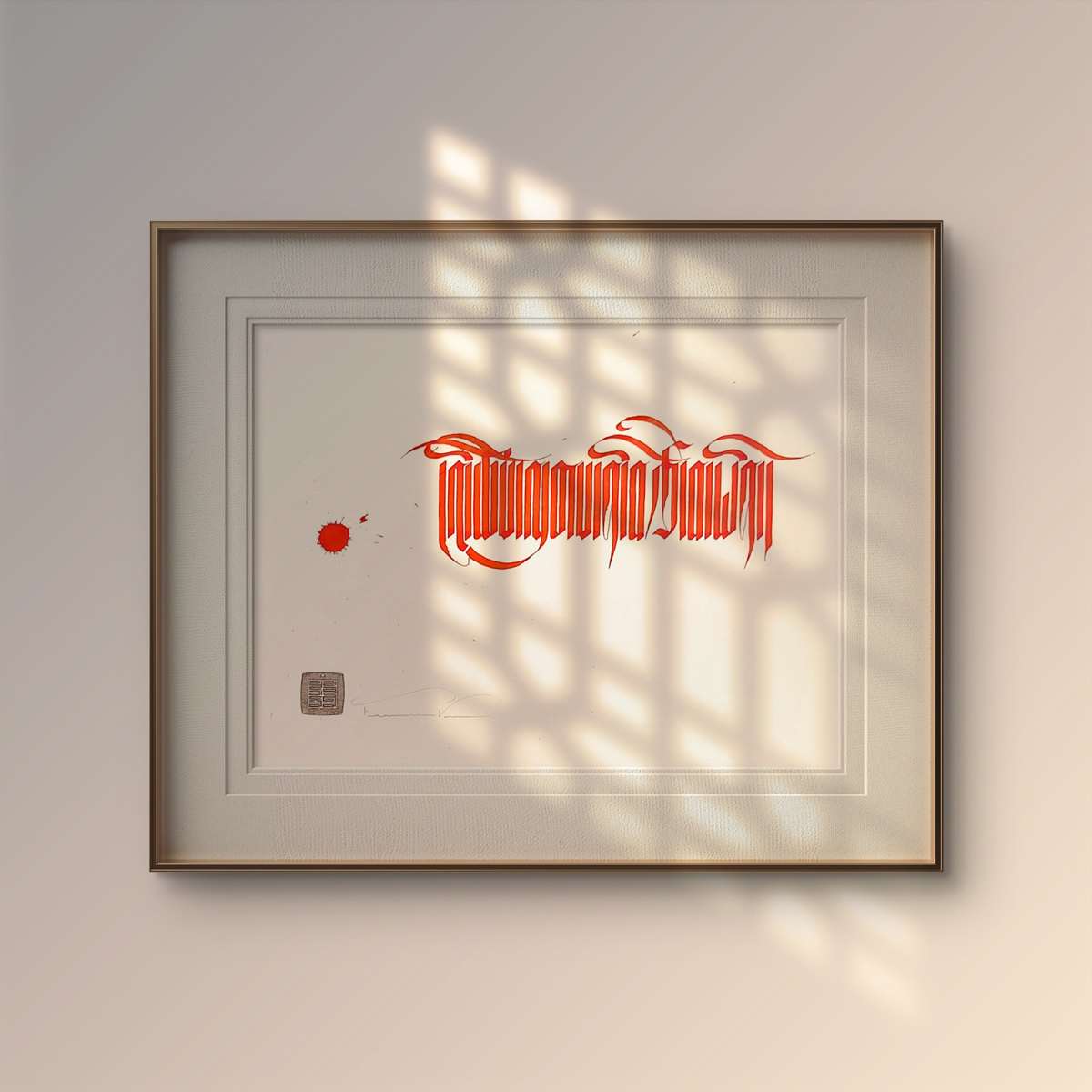 "My Religion is Kindess." (16 x 12 in.)